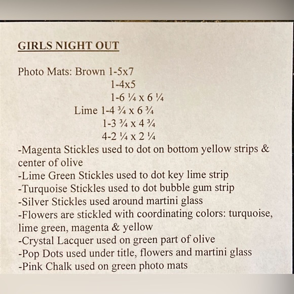 Scrapbook Kit - Scrapbook Design Studios - 12 x 12 - Girls Night Out - Brand New - Picture 4 of 4